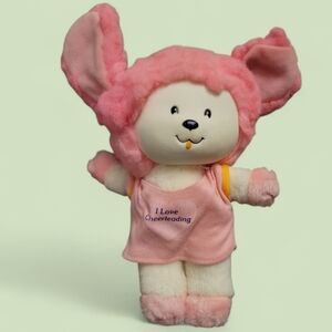 Vintage Mattel Pink and White Rainbow Brite Stuffed Animal Bunny